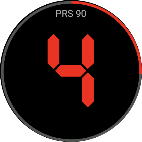 The last ten seconds of a stage, in red